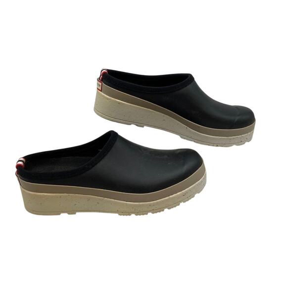 Hunter Black Rubber Clogs EU 39 Coastal Classic - Picture 4 of 6
